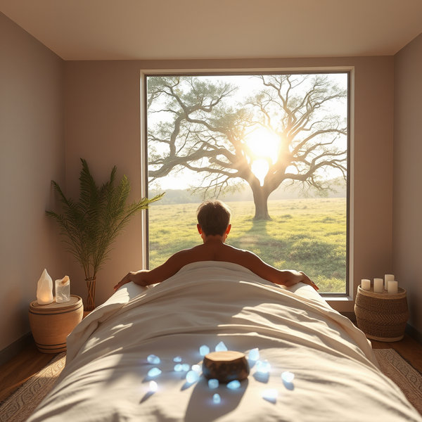 Terapeuta dando masaje